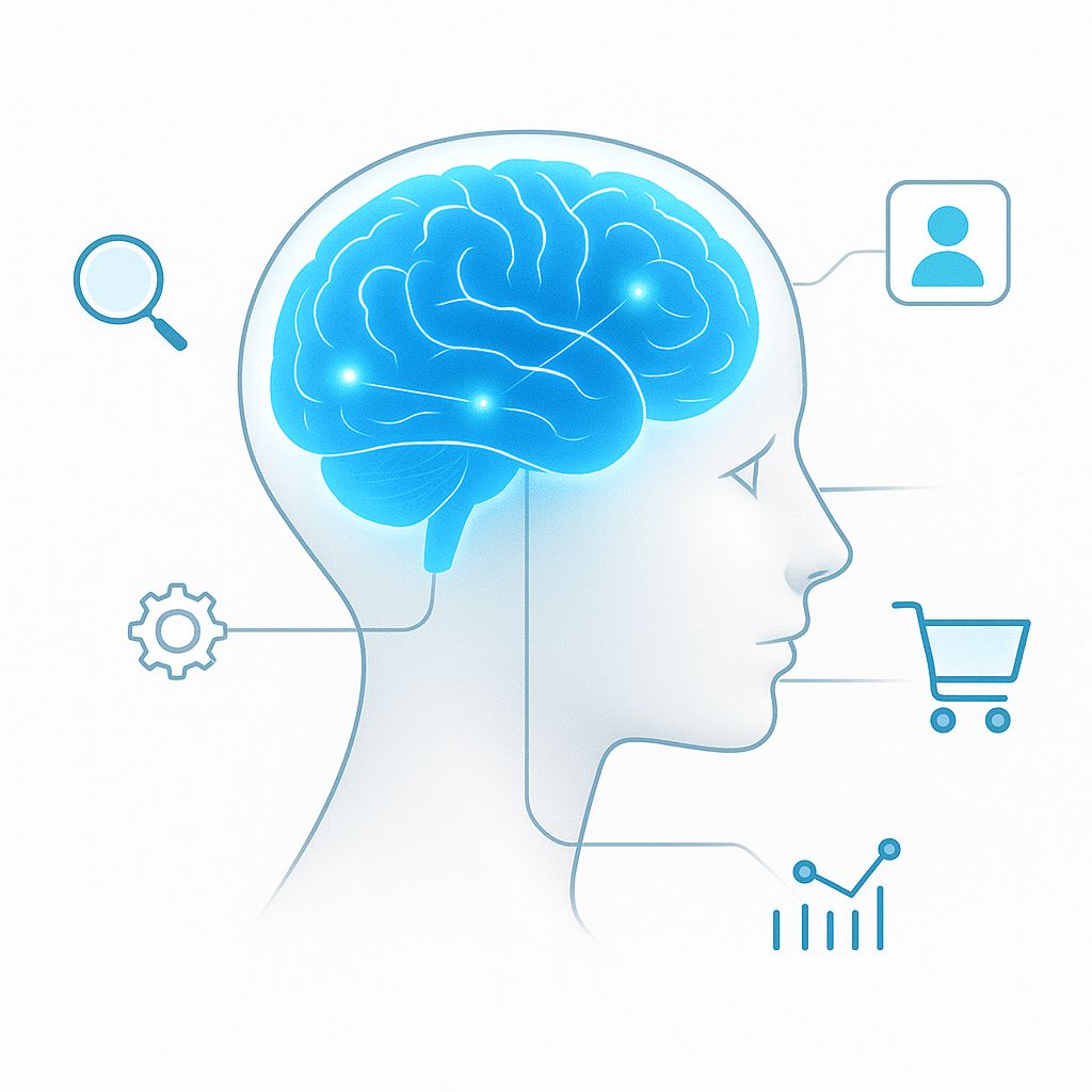 AI brain illustration for e-commerce personalization